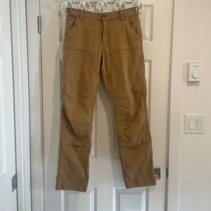 Carhartt Mens Rugged Flex Rigby Double Front Pants, Hickory, 31W x 32L